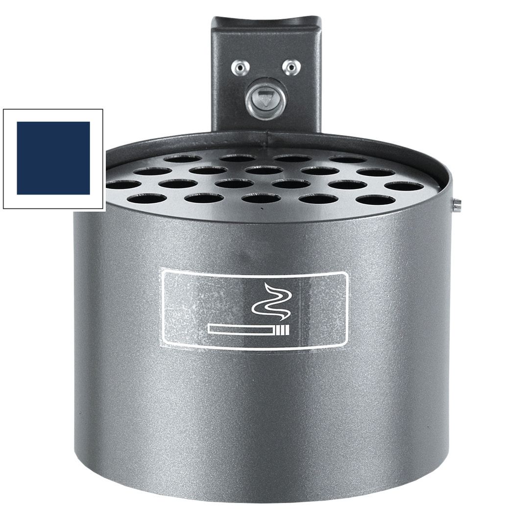 Rundascher - 4 l - Wand- o. Pfostenmontage - Aschenbecher - anthrazitgrau