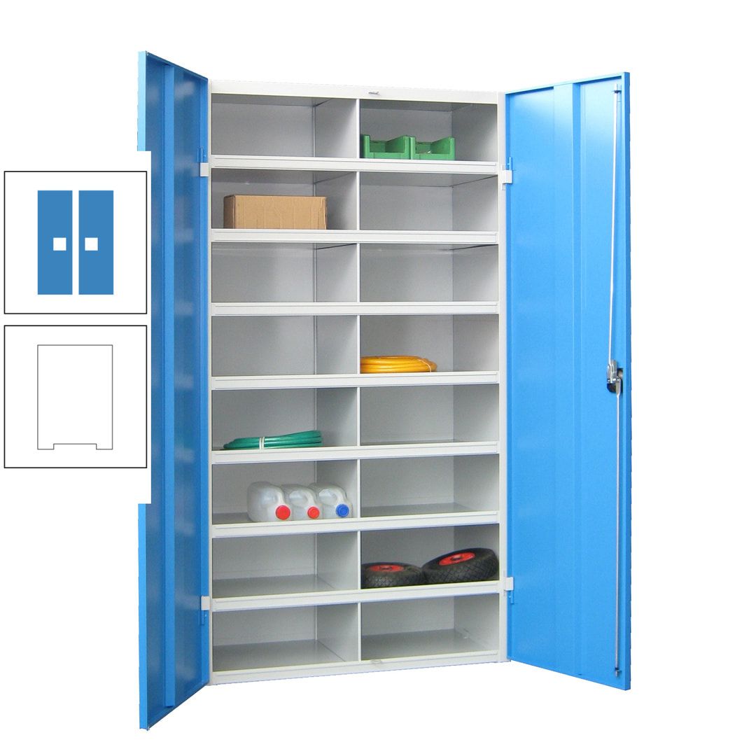 Aktenschrank - Fächerschrank - Sortierstation - 16 Fächer - Büroschrank - Dokumentenablage - 1.800 x 1.000 x 530 mm (HxBxT) - anthrazitgrau