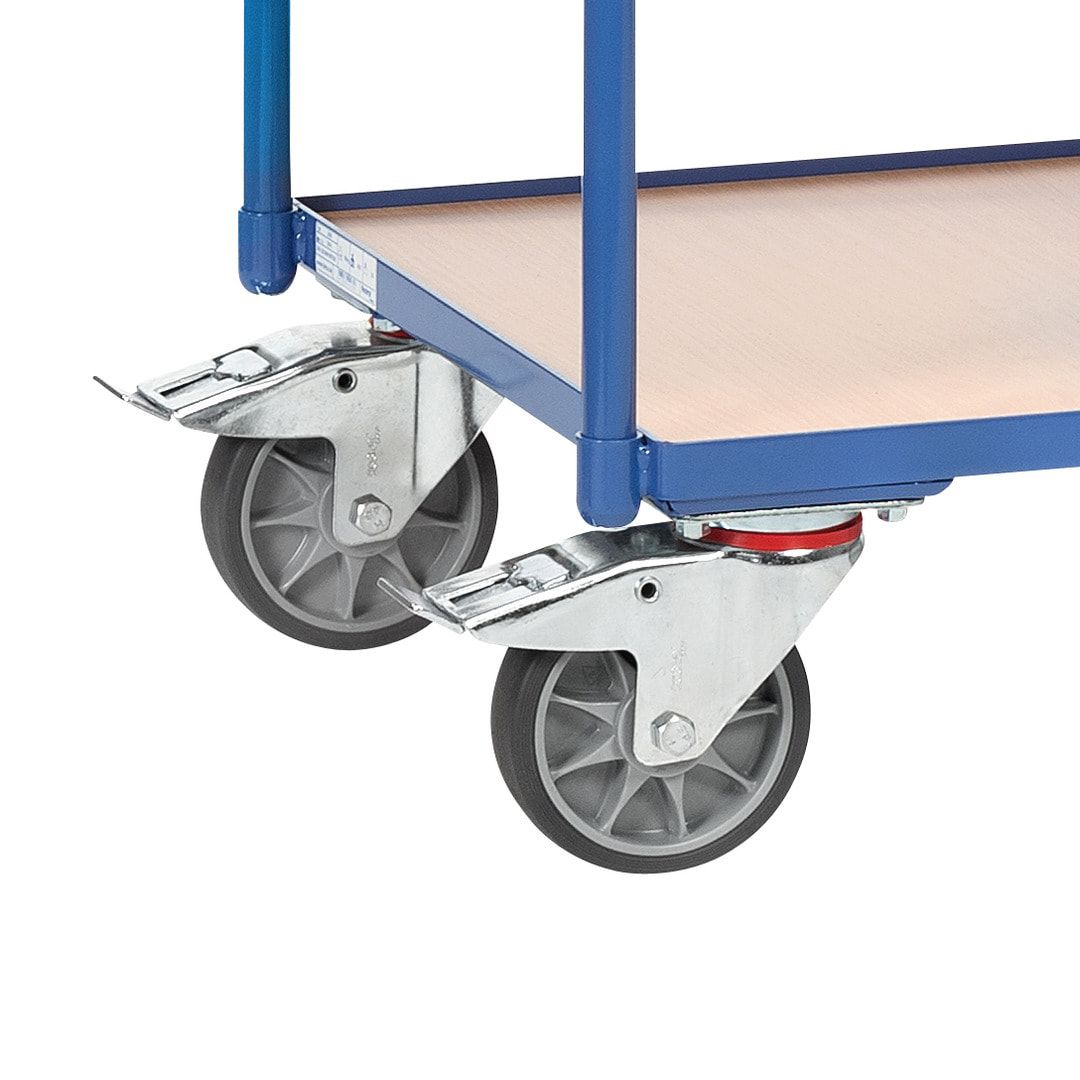 Fetra - Werkstattwagen - umrandete Arbeitsfläche - 930 x 650 x 1.220 mm (HxBxT) - Tragkraft 400 kg - 1 Schrank, 1 Schublade