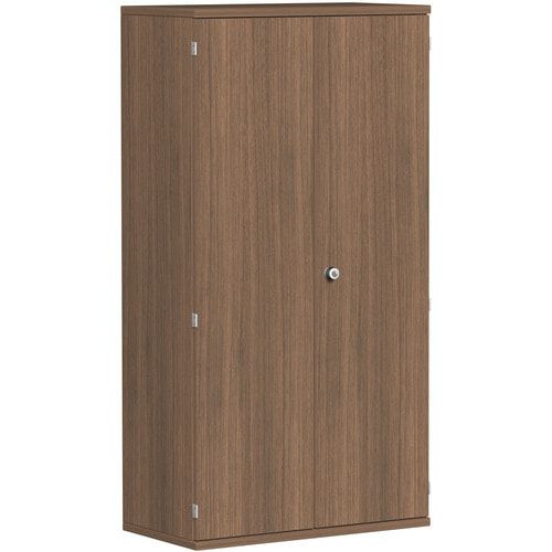 Flügeltürenschrank, Holztüren, 4 Ordnerhöhen, 3 Dekor-Einlegeböden, 1.536 x 1.000 x 425 mm (HxBxT), Frontfarbe Ahorn, Korpusfarbe Ahorn