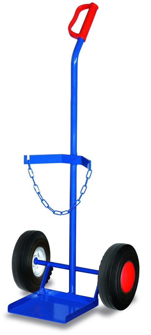 Stahlflaschenkarre - 100 kg Traglast - für 11 kg Gasflaschen geeignet - Luft