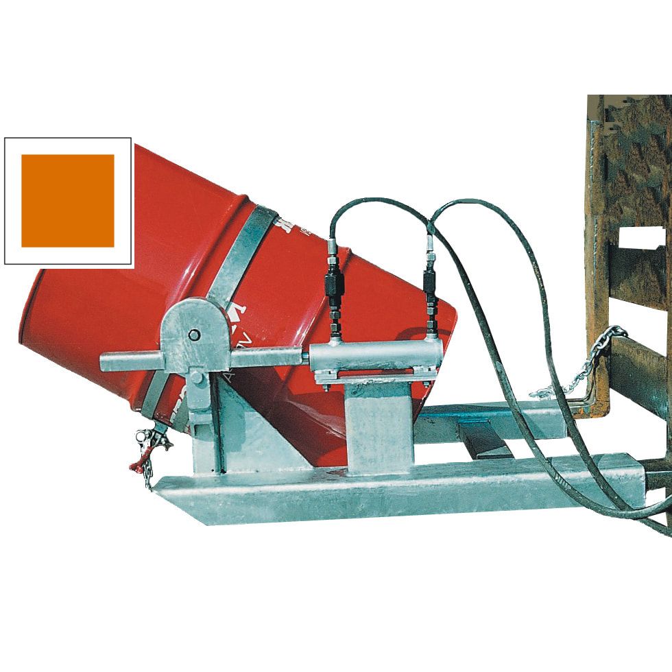 Fasskipper - Fassdurchmesser 560 mm - 360 kg - Endloskette - feuerrot