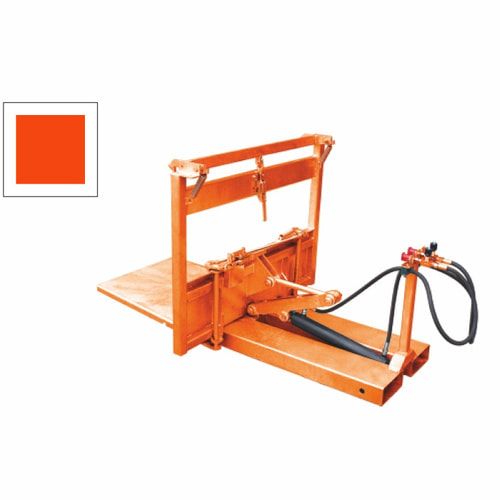 Gitterboxkipper für Gabelstapler, hydraulisch, Traglast 500 kg, geeignet für Gitterbox, Kettensicherung, Spannhaken, Farbe anthrazitgrau (RAL 7016)