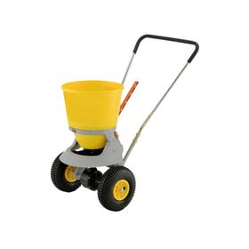Robuster Streuwagen für Winterdienst und Gartenbau - 6 Streustufen - bis 4 m Streubreite - Volumen wählbar - luftbereift - Edelstahl/Composite