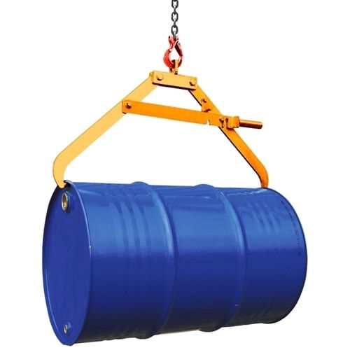 Eichinger Fasszange, Kran, 60 - 220 l Metallfässer, Traglast 360 kg, Gewicht 13 kg, liegende Fässer, Scherenzange, Farbe: anthrazitgrau (RAL 7016)