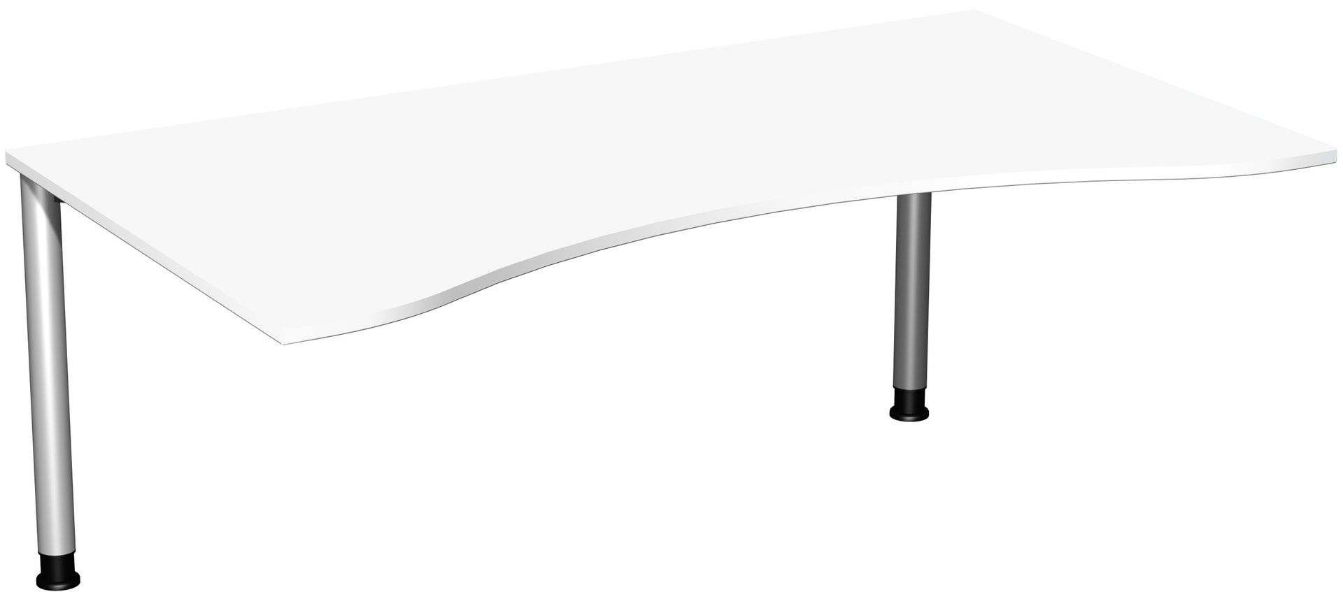 Ergo-Schreibtisch - 4-Fuß Flex - Bürotisch - Höhe 680-800 mm - 1.600 x 1.000 mm (BxT) - Gestell anthrazit - Ahorn