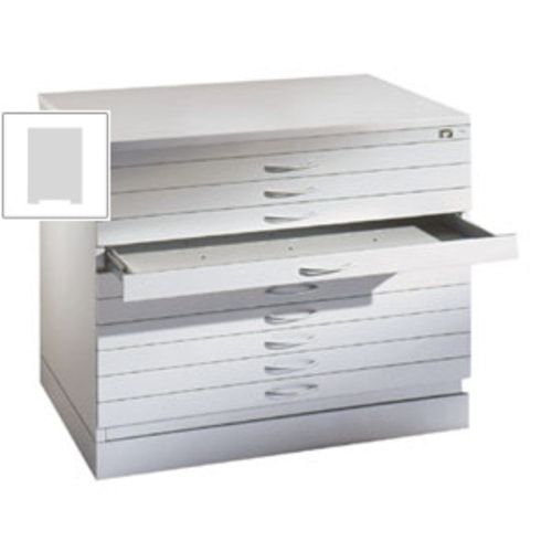 Zeichenschrank, Planschrank, Architektenschrank, Flachablageschrank, DIN A0, 10 Schubladen, Farbe lichtgrau, 760 x 1.350 x 960 mm (HxBxT)