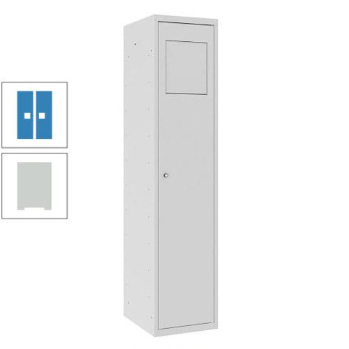 Wäschesammelschrank, Wäscheschrank, Einwurfklappe, Beutelhalter, 1.800 x 400 x 500 mm (HxBxT), Korpus anthrazitgrau, Front anthrazitgrau