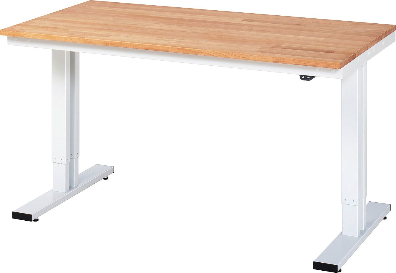 Arbeitstisch - elektrisch höhenverstellbar 720 - 1.120 mm - 1.500 x 1.000 mm (BxT) - Traglast 300 kg - Buche