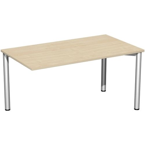Schreibtisch - 4-Fuß Flex - Bürotisch - 720 x 1.000 x 800 mm (HxBxT) - Gestell anthrazit - Ahorn