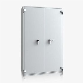 Dokumententresor, Geldschrank, Safe, Aktenschrank, VdS Klasse 1, 60 Min. feuerfest, Türen 2-flügelig, versch. Größen, 1.128 mm breit, Farbe lichtgrau