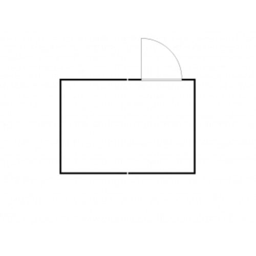 Isolierter Gefahrstoffcontainer - 2.510 x 4.050 x 4.340 mm (HxBxT) - Auffangvolumen 2 x 1.050 l - Sensorlüfter - Doppelflügeltür kurze Seite