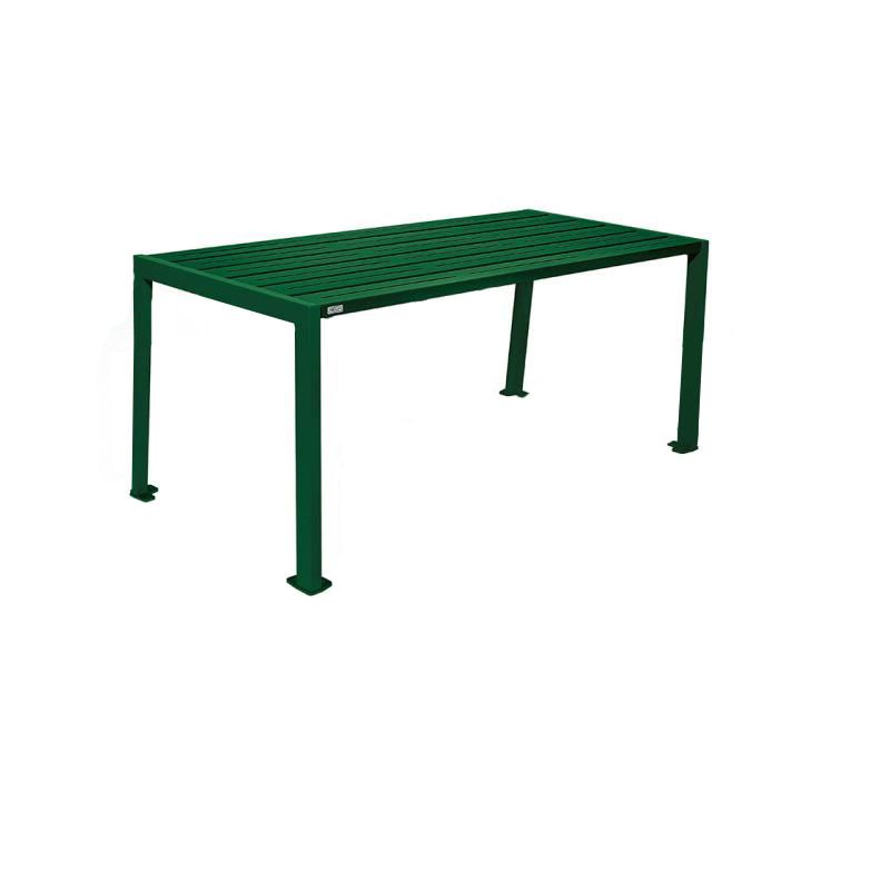 Tisch aus Stahl - verzinkt und beschichtet - 750 x 1.800 x 798 mm (HxBxT) - Farbe enzianblau