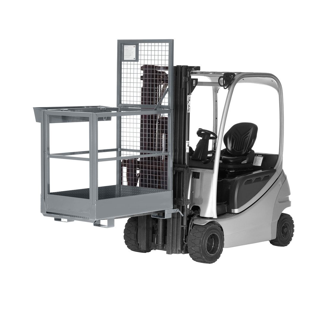 Arbeitskorb für Gabelstapler - Arbeitsbühne - Montagebühne - Staplerkorb - Traglast 300 kg - 1.910 x 800 x 1.200 mm - enzianblau