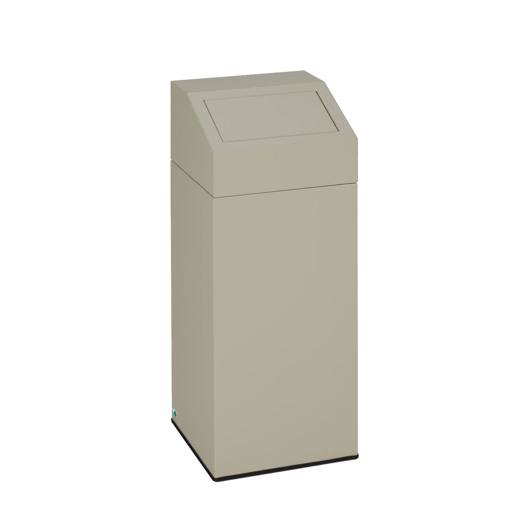 Wertstoffsammler - Volumen 47 l - 790 x 320 x 320 mm (H x B x T) - Farbe antik-silber
