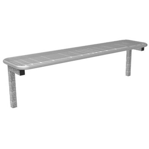 Parkbank, Drahtgitterbank zum Einbetonieren, thermoisoliert, Selbstreinigung, 475 x 1.795 x 430 mm (HxBxT), weißaluminium
