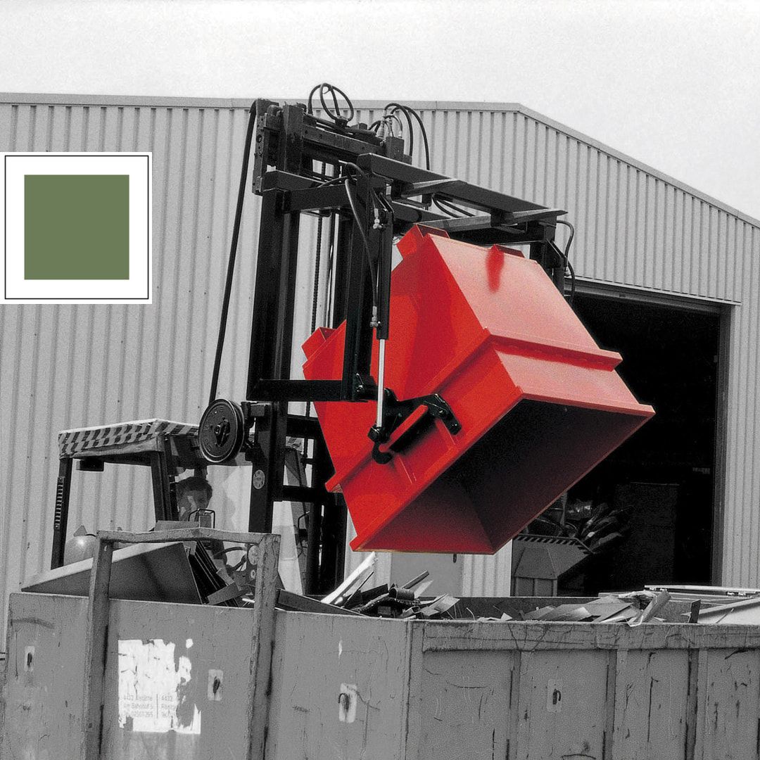 Kipptraverse für konische Container - 2.000 kg - hydraulisch - feuerrot