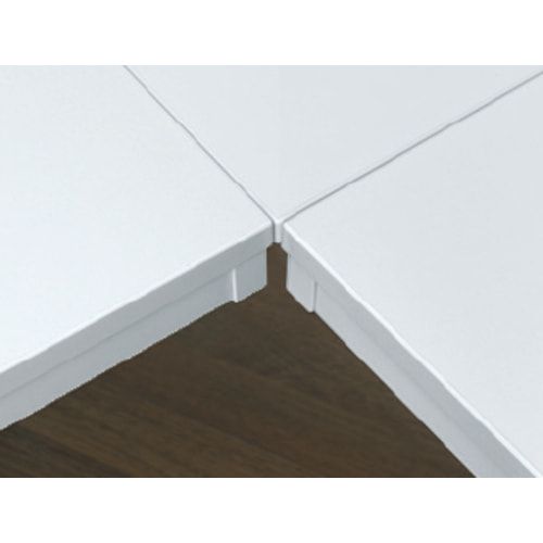 Schreibtisch - 4-Fuß Eco - Eckschreibtisch rechts - 720 x 1.800 x 1.000 mm (HxBxT) - Gestell lichtgrau - Ahorn