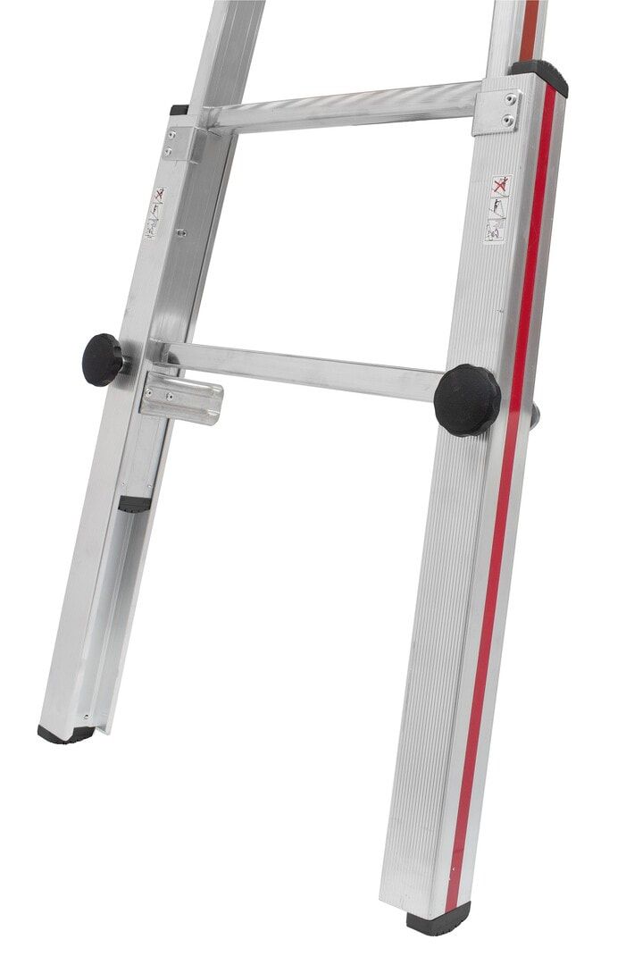 Fußverlängerungsset für Sprossenstehleitern, Länge 1.370 mm, Verstellbereich 1.000 mm, für Holmgröße 60 x 24 mm, inkl. Befestigungsmaterial