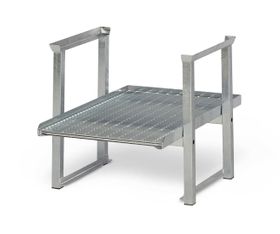Stapelregal mit Gitterrost für Kleingebinde - Fachbreite 735 mm - Fachlast 850 kg - verzinkt
