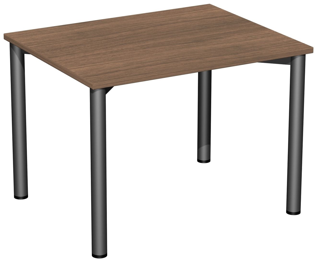 Schreibtisch - 4-Fuß Flex - Bürotisch - 720 x 1.000 x 800 mm (HxBxT) - Gestell anthrazit - Ahorn