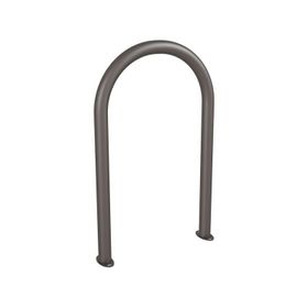 Fahrradbügel, Anlehnbügel, Büroklammerform, universell, Stahlrohr, auf Bodenplatten, 1.000 x 625 mm (HxB), beschichtet, Farbe wählbar