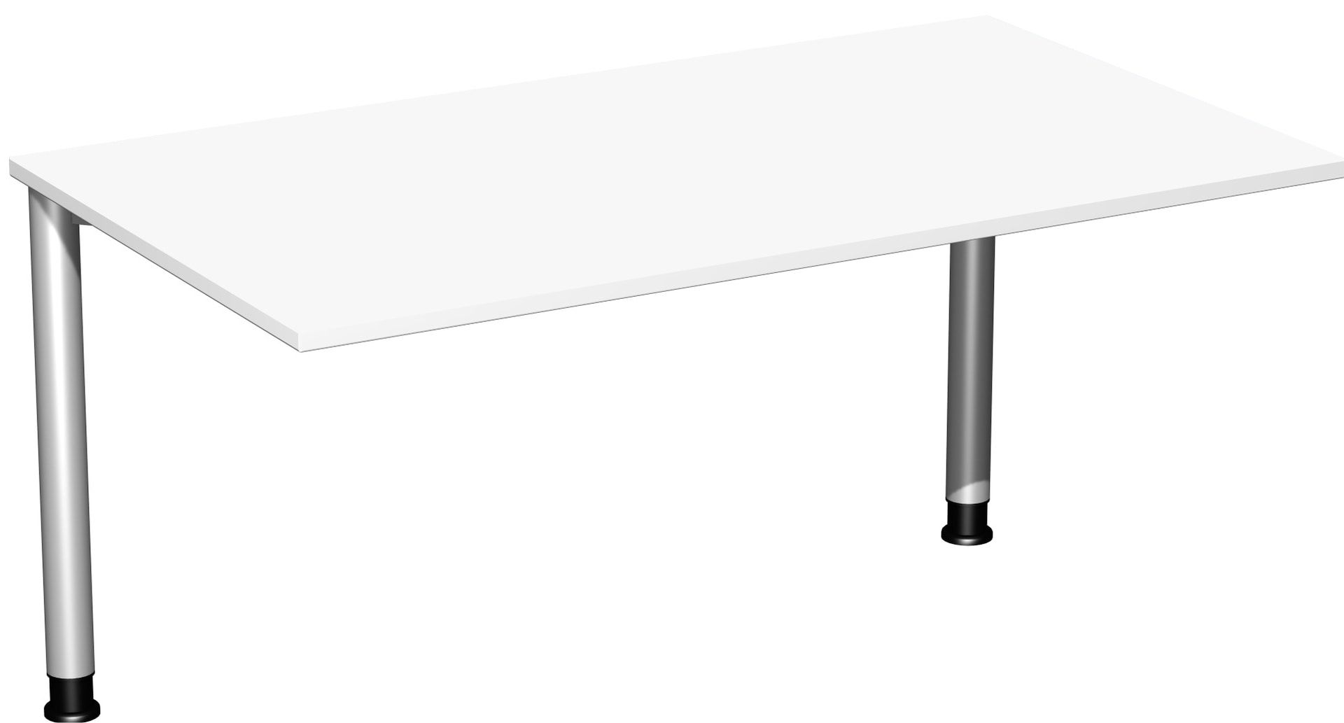 Schreibtisch - 4-Fuß Flex - Bürotisch - Höhe 680-800 mm - 1.000 x 800 mm (BxT) - Gestell anthrazit - Ahorn