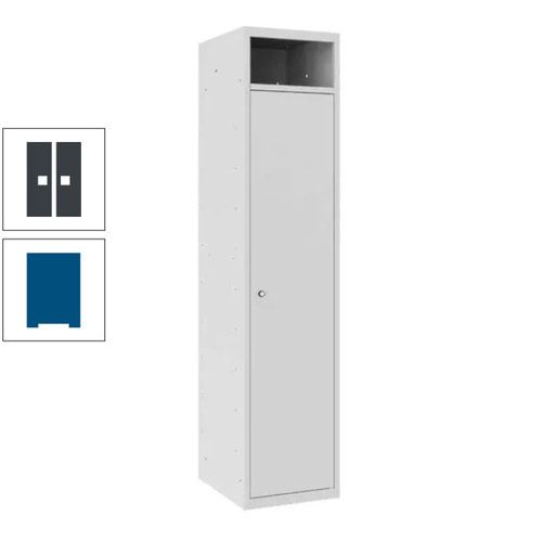 Wäschesammelschrank, Wäscheschrank, Einwurfschlitz, Zylinderschloss, 1.800 x 400 x 500 mm (HxBxT), Korpus anthrazitgrau, Front anthrazitgrau