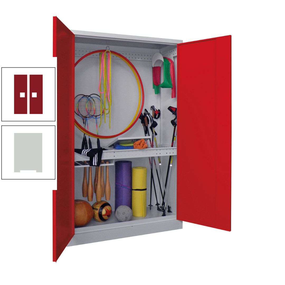 Sportschrank - Vollblechtüren - 1.950x1.200x500 mm (HxBxT) - anthrazitgrau