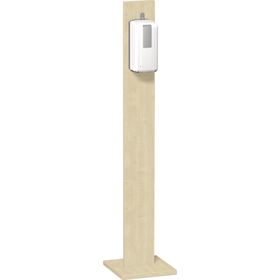 Desinfektionsmittelspender Motion Sensor, 1l Tankvolumen, wiederbefüllbar, Ellenbogenhebel, Alugehäuse, 1.400 x 300 x 300 mm (HxBxT), Dekor wählbar
