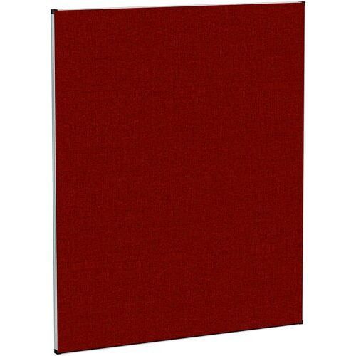 Stellwand, Trennwand, Raumteiler, Sichtschutz, schallabsorbierend, Stoffbespannung, pinnbar, Alurahmen, 1.200 x 1.000 x 27 mm (HxBxT), Calypso rot