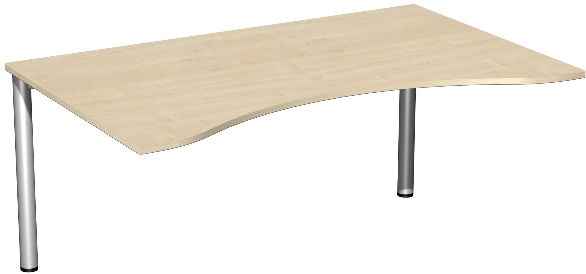 Ergo-Schreibtisch - 4-Fuß Flex - Bürotisch - 720 x 1.600 x 1.000 mm (HxBxT) - Gestell anthrazit - Ahorn