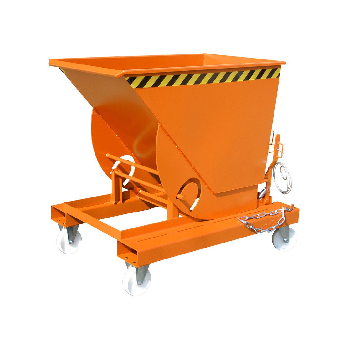 BAUER Muldenkippbehälter - 500 l Volumen - 1.000 kg - feuerverzinkt