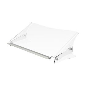 Dokumentenhalter, Dokumentenständer, Dokumentenerhöhung, höhenverstellbar, 75 mm, bis DIN A3, 130 x 536 x 304 mm (HxBxT), transparent