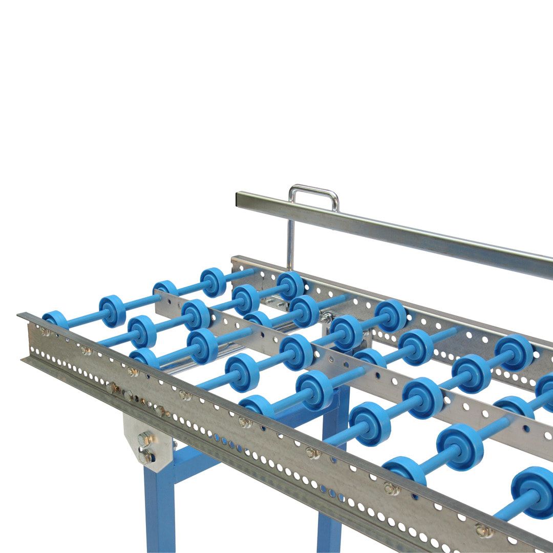 Leichtröllchenbahn - 500 x 1.000 mm - Stahlröllchen - Achsabstand 100 mm