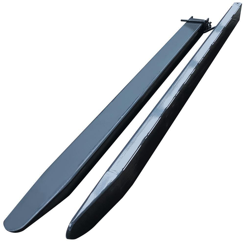 Eichinger Gabelverlängerung, 2 Stück, 1.600 mm Länge, Zinkenquerschnitt 100 x 40 mm, Stahl, Steckbolzen, pulverbeschichtet, Farbe anthrazitgrau