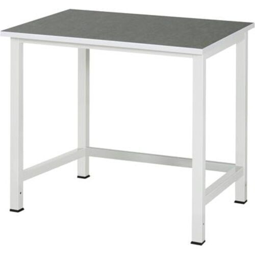 Arbeitstisch - 825 x 1.000 x 800 mm (HxBxT) - Traglast 500 kg - Linoleum - Anthrazitgrau