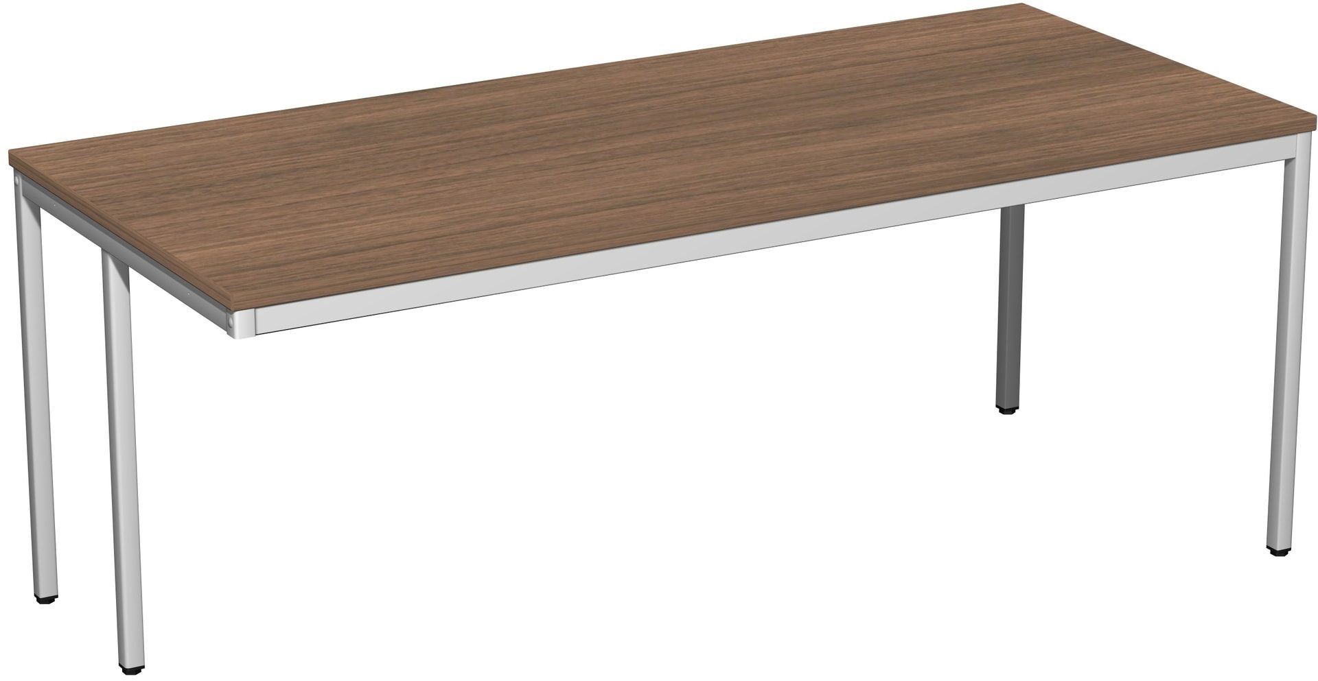 Schreibtisch - 4-Fuß Eco - Bürotisch - 720 x 1.000 x 800 mm (HxBxT) - Gestell lichtgrau - Ahorn