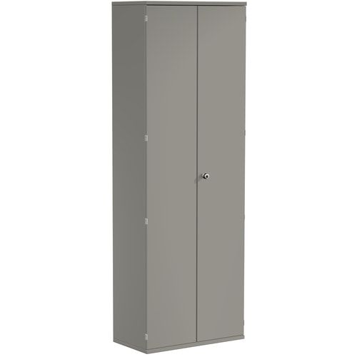 Flügeltürenschrank, Holztüren, 6 Ordnerhöhen, 5 Dekor-Einlegeböden, 2.304 x 1.000 x 425 mm (HxBxT), Frontfarbe Ahorn, Korpusfarbe Ahorn