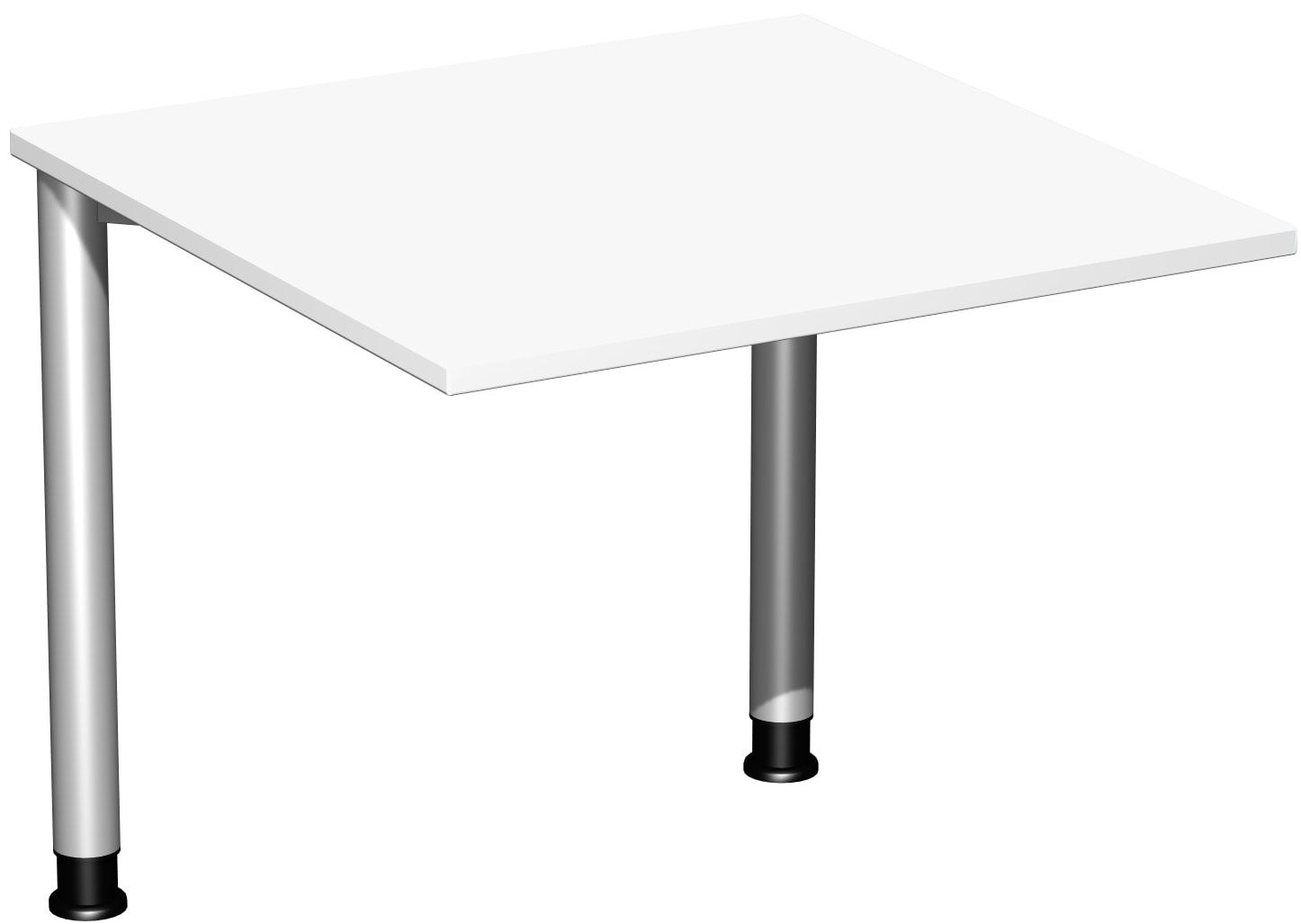 Schreibtisch - 4-Fuß Flex - Bürotisch - Höhe 680-800 mm - 1.200 x 600 mm (BxT) - Gestell anthrazit - Ahorn