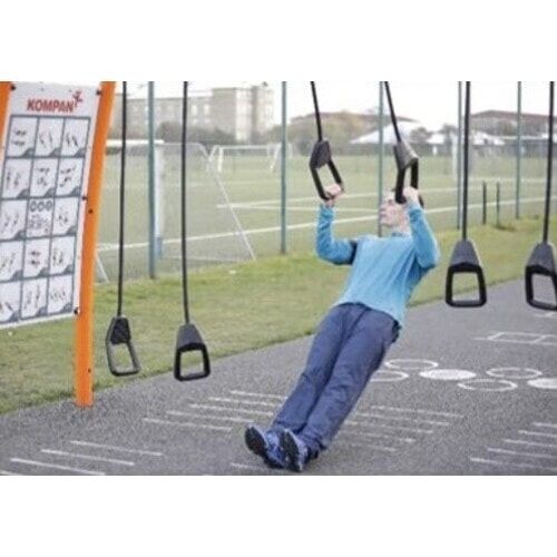 Crosstraining Pro Combi, 10 Nutzer, zahlreiche Übungen, Magnetic Bells, Klimmzugstange, Street Workout, 3.340 x 1.060 x 1.050 mm (HxBxT), Grau
