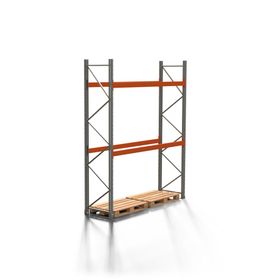 Palettenregal ARTUS - 3 Ebenen - Fachlast 2.000 kg - 3.500 x 2.700 x 800 mm (HxBxT) - Schwerlastregal
