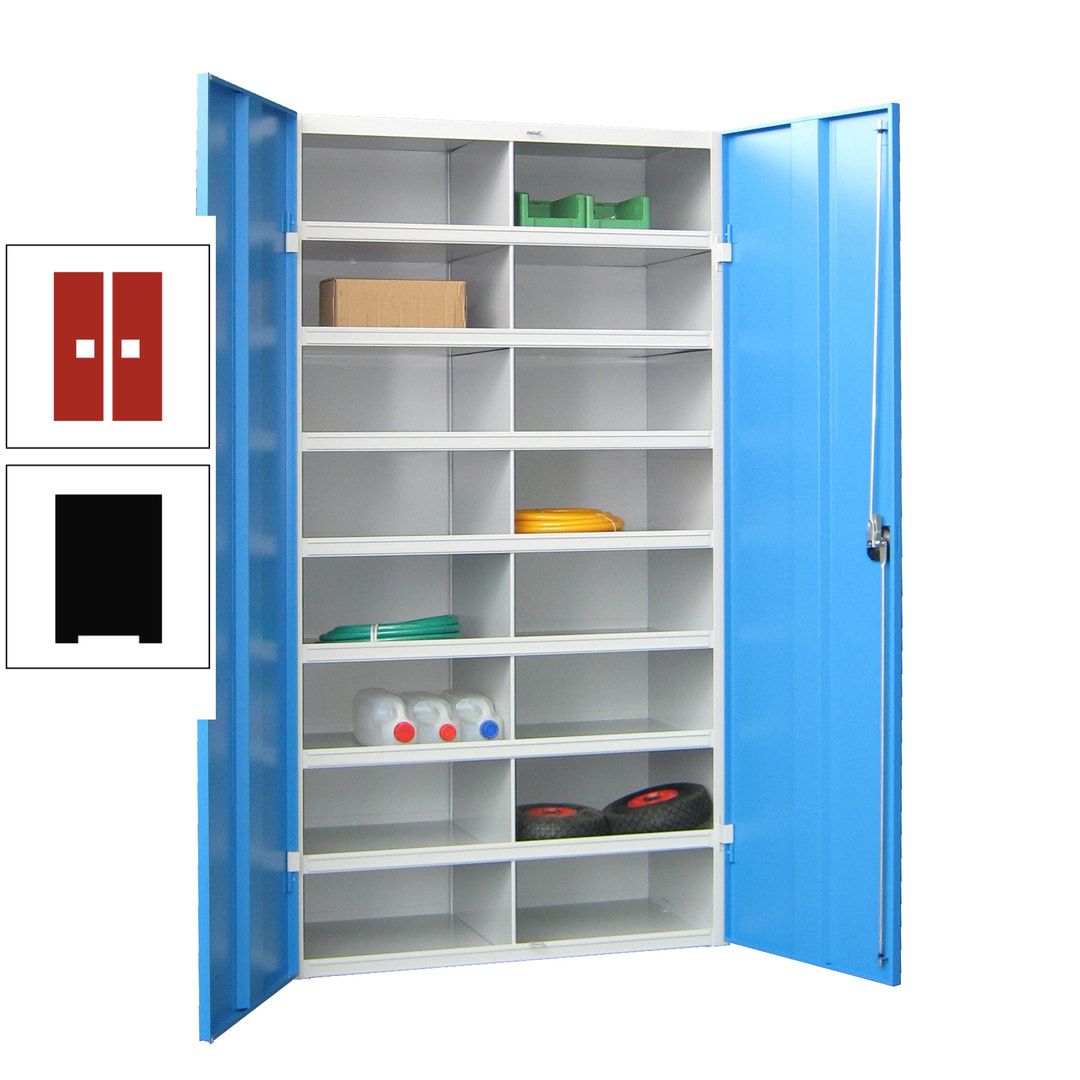 Aktenschrank - Fächerschrank - Sortierstation - 16 Fächer - Büroschrank - Dokumentenablage - 1.800 x 1.000 x 530 mm (HxBxT) - anthrazitgrau
