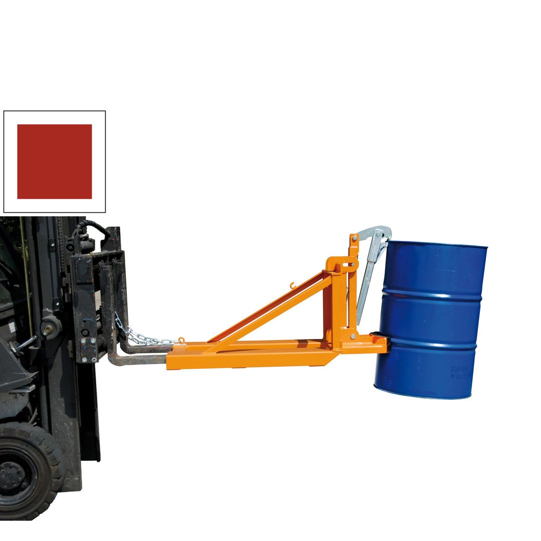 BAUER Fasslifter - 1 x 200/220-l-Fass - feuerrot