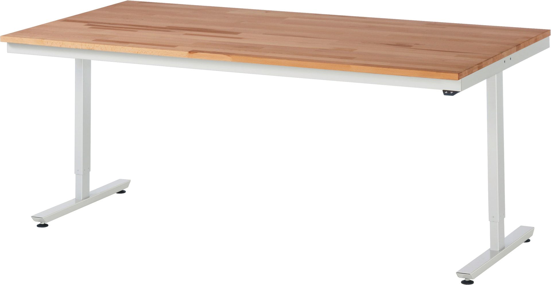 Arbeitstisch - elektrisch höhenverstellbar 720 - 1.120 mm - 2.000 x 700 mm (BxT) - Traglast 150 kg - Buche