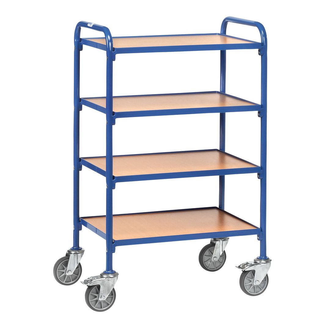 Fetra - Etagenwagen für 8 Sichtlagerkästen - 1.130 x 513 x 740 mm (HxBxT)