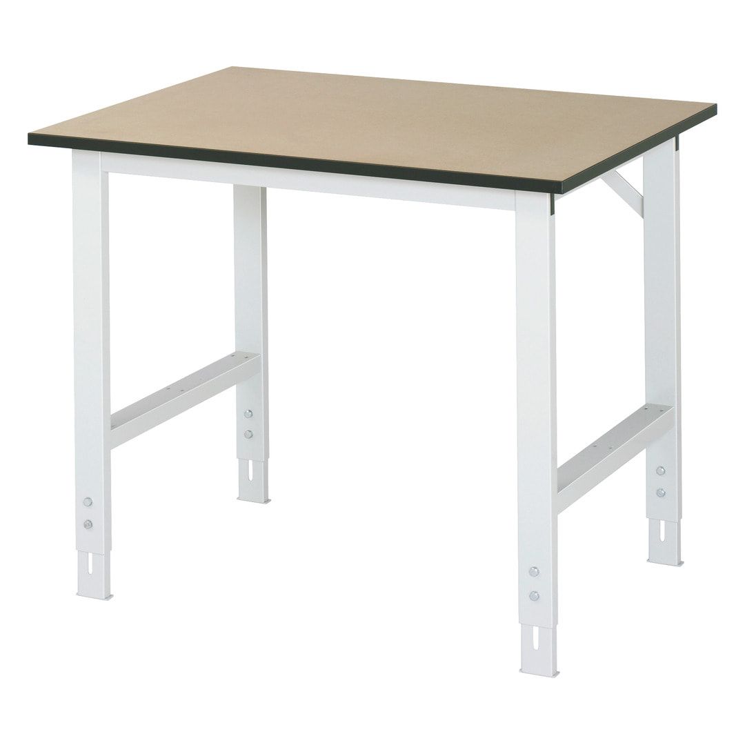 Arbeitstisch - höhenverstellbar 760 - 1.080 mm - 1.000 x 800 mm (BxT) - Traglast 500 kg - MDF - Anthrazitgrau