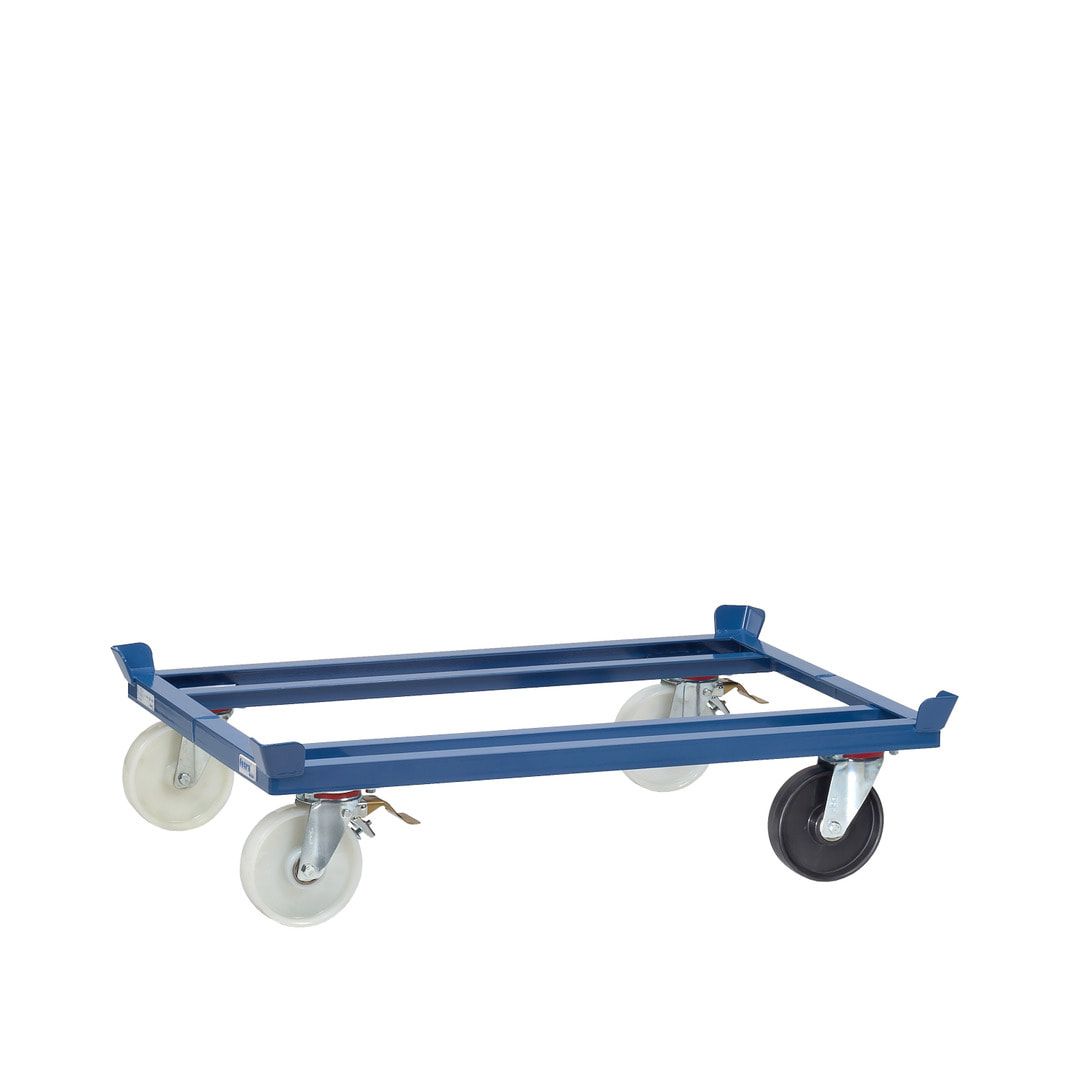 Fetra Palettenfahrgestell für Routenzüge - 1 ESD Rolle - Tragkraft 1.050 kg - 327 x 1.055 x 1.255 mm (HxBxT) - Polyamid Rollen - anthrazitgrau