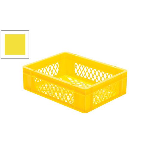 Eurobox - Eurokasten - Volumen 10 l - Boden und Wände durchbrochen - 120 x 300 x 400 mm (HxBxT) - VE 4 Stk. - blau
