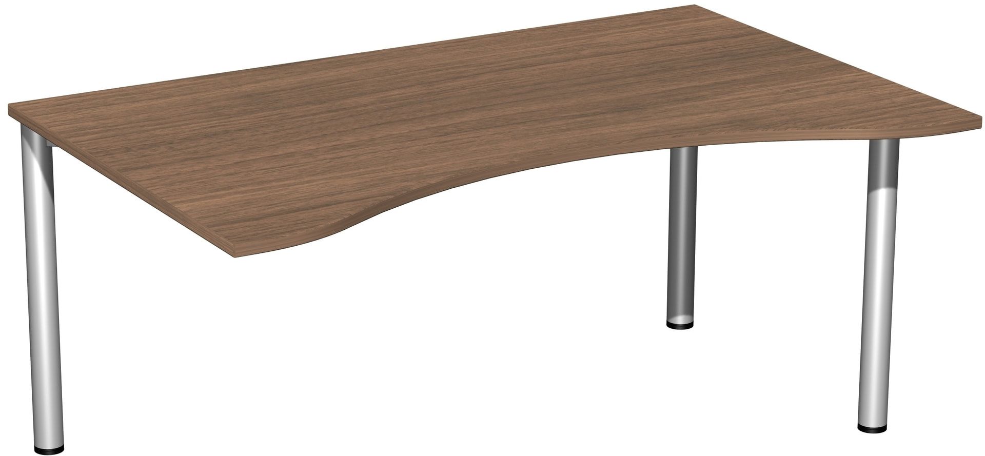 Ergo-Schreibtisch - 4-Fuß Flex - Bürotisch - 720 x 1.600 x 1.000 mm (HxBxT) - Gestell anthrazit - Ahorn